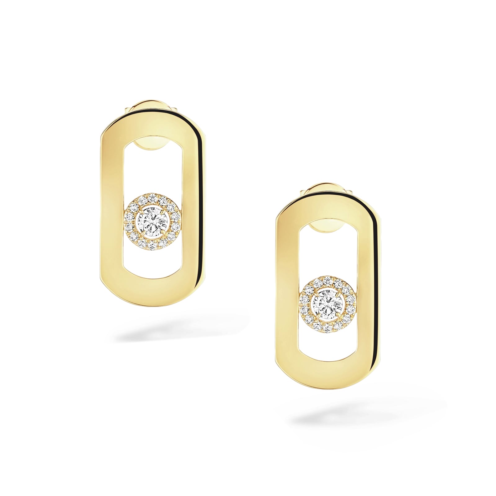 Messika 18k Yellow Gold 0.23cttw Diamond So Move Earrings Messika 18k Yellow Gold 0.23cttw Diamond So Move Earrings