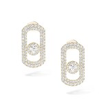Messika 18k Yellow Gold 1.34cttw Pave Diamond So Move Earrings