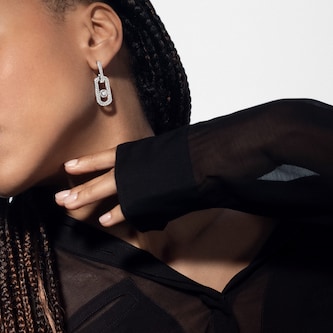 Messika 18k White Gold 2.13cttw Pave Diamond Move Citizen XL Drop Earrings Messika 18k White Gold 2.13cttw Pave Diamond Move Citizen XL Drop Earrings