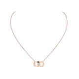 Messika 18k Rose Gold 0.12cttw Diamond So Move Necklace 45cm