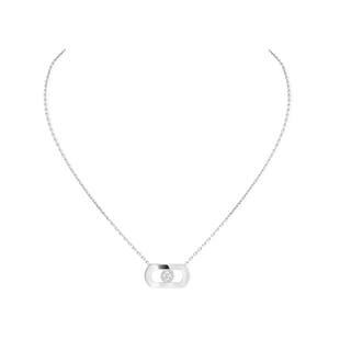 Messika 18ct White Gold So Move 0.12ct Diamond Necklace