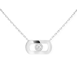 Messika 18ct White Gold So Move 0.12ct Diamond Necklace