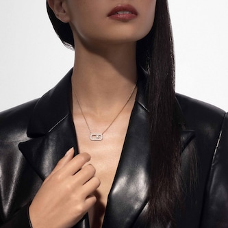 Messika 18k Rose Gold 0.67cttw Pave Diamond So Move Necklace 45cm Messika 18k Rose Gold 0.67cttw Pave Diamond So Move Necklace 45cm