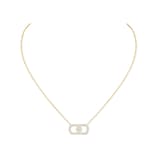 Messika 18k Yellow Gold 0.67cttw Pave Diamond So Move Necklace 45cm