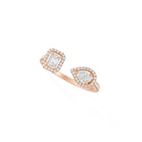 Messika 18ct Rose Gold My Twin 0.45cttw Diamond Ring