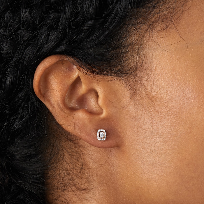 Messika 18ct Rose Gold My Twin 0.44cttw Asymmetric Stud Earrings