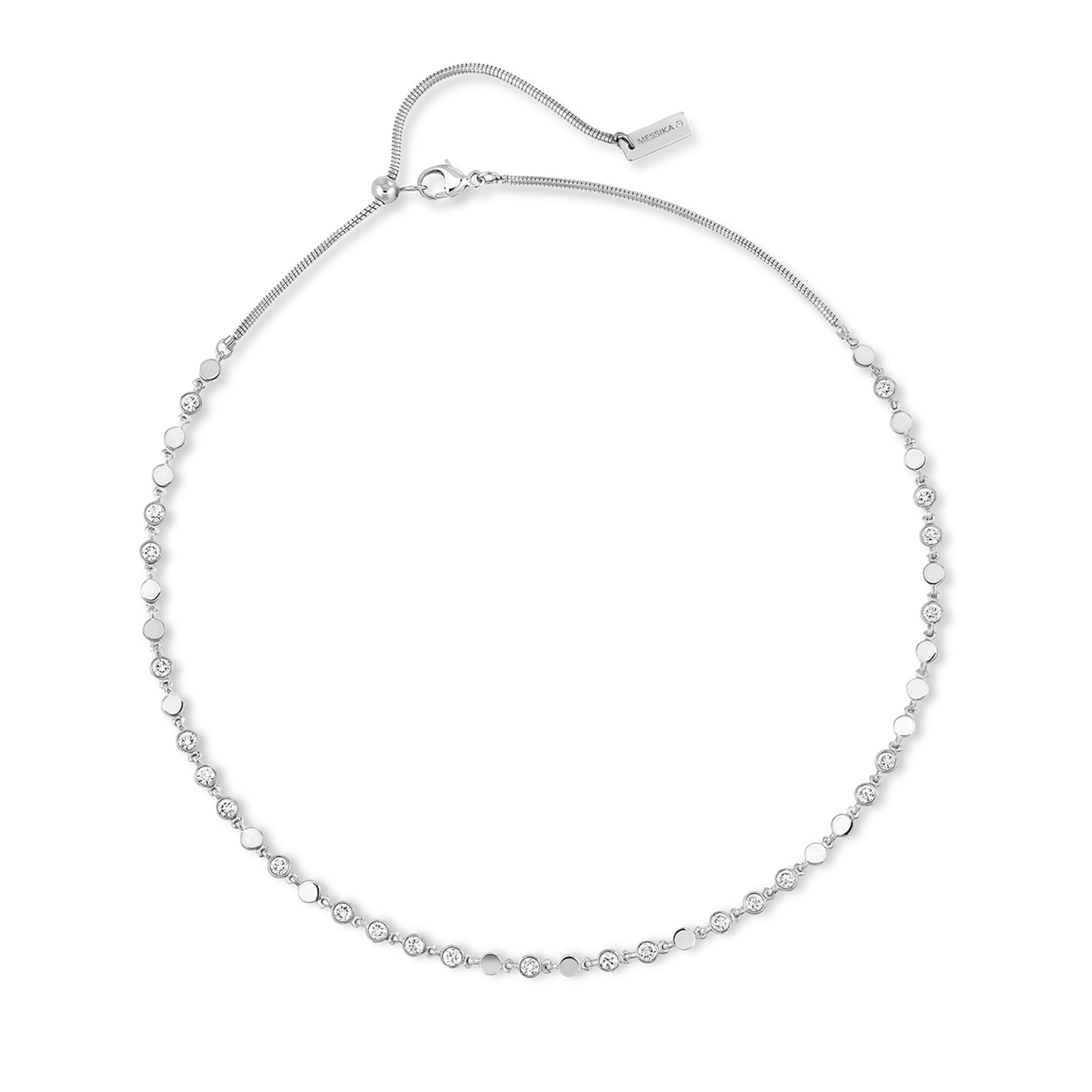 18ct White Gold D-Vibes 1.00ct Diamond Necklace