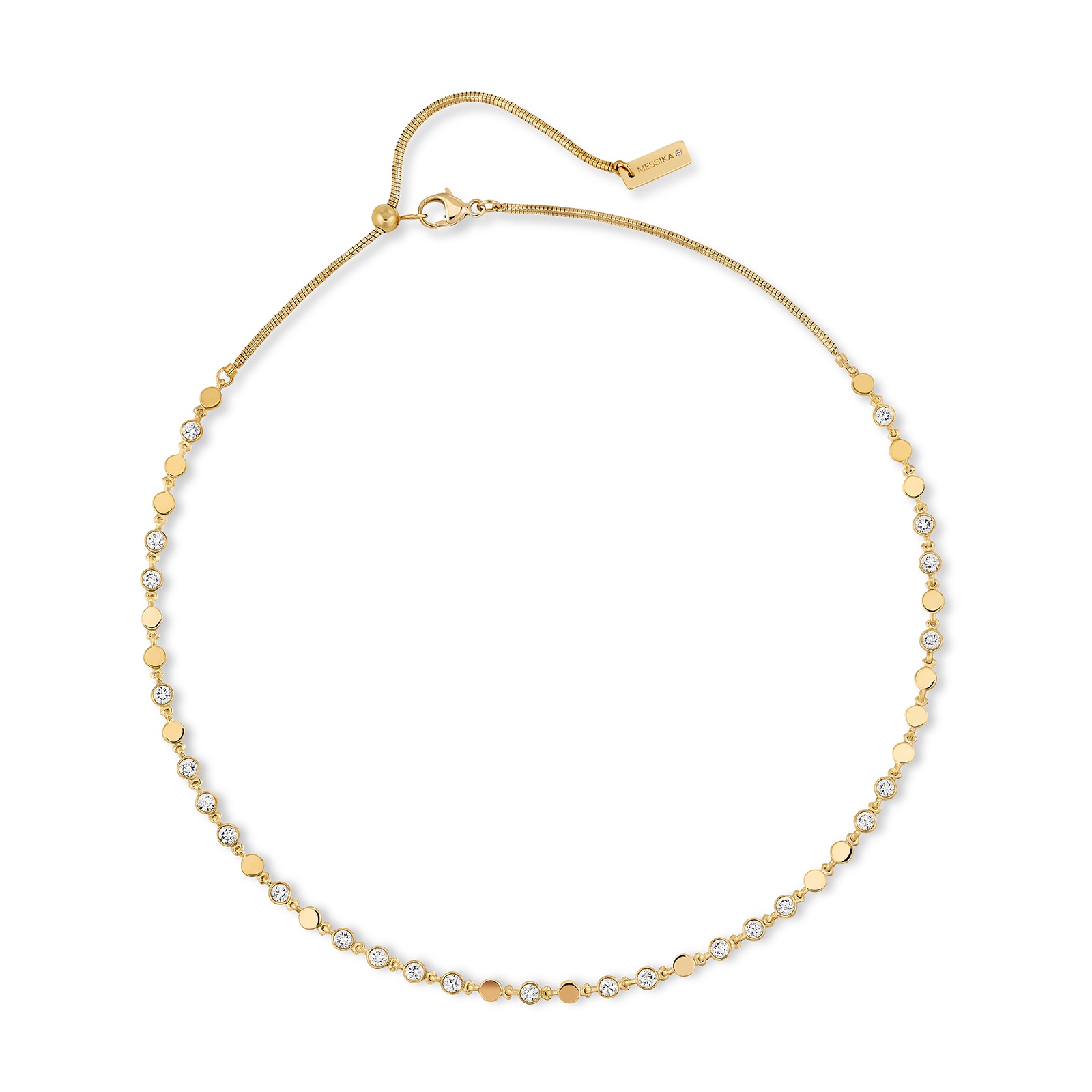 Messika 18ct Yellow Gold D-Vibes 1.00ct Diamond Necklace