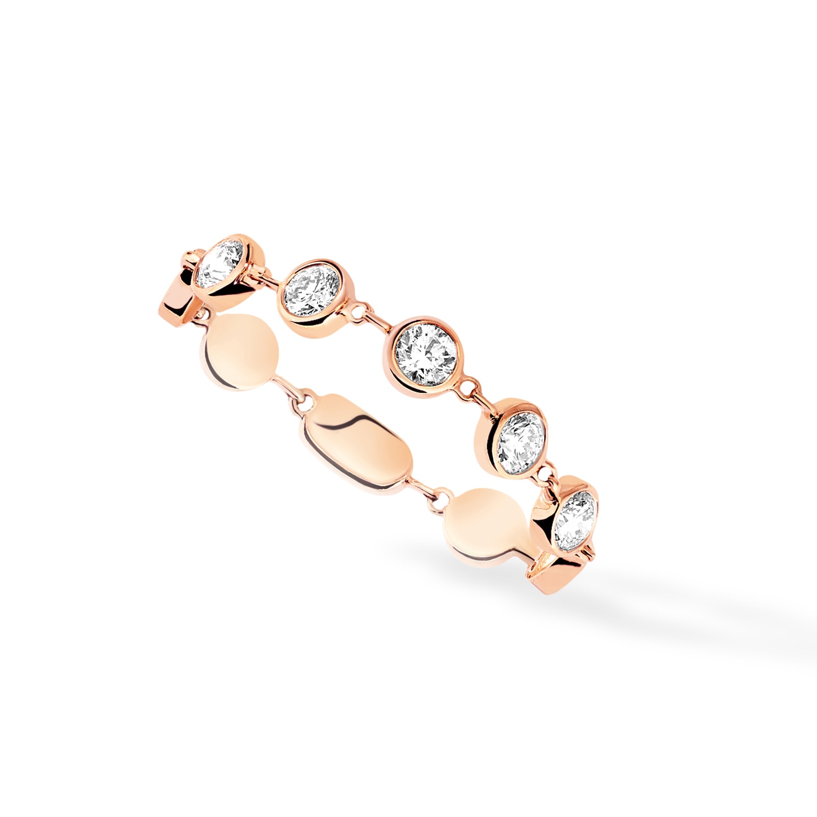 Messika 18ct Rose Gold D-Vibes 0.22ct Diamond Ring