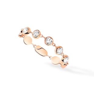 Messika 18ct Rose Gold D-Vibes 0.22ct Diamond Ring
