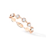 Messika 18ct Rose Gold D-Vibes 0.22ct Diamond Ring - Ring Size O
