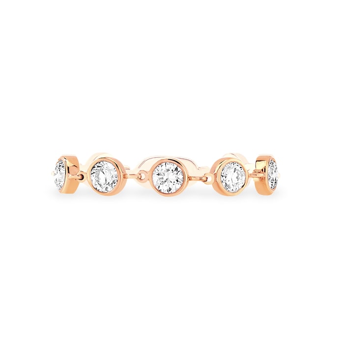 Messika 18ct Rose Gold D-Vibes 0.22ct Diamond Ring - Ring Size Q