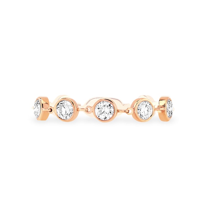 Messika 18ct Rose Gold D-Vibes 0.22ct Diamond Ring - Ring Size P