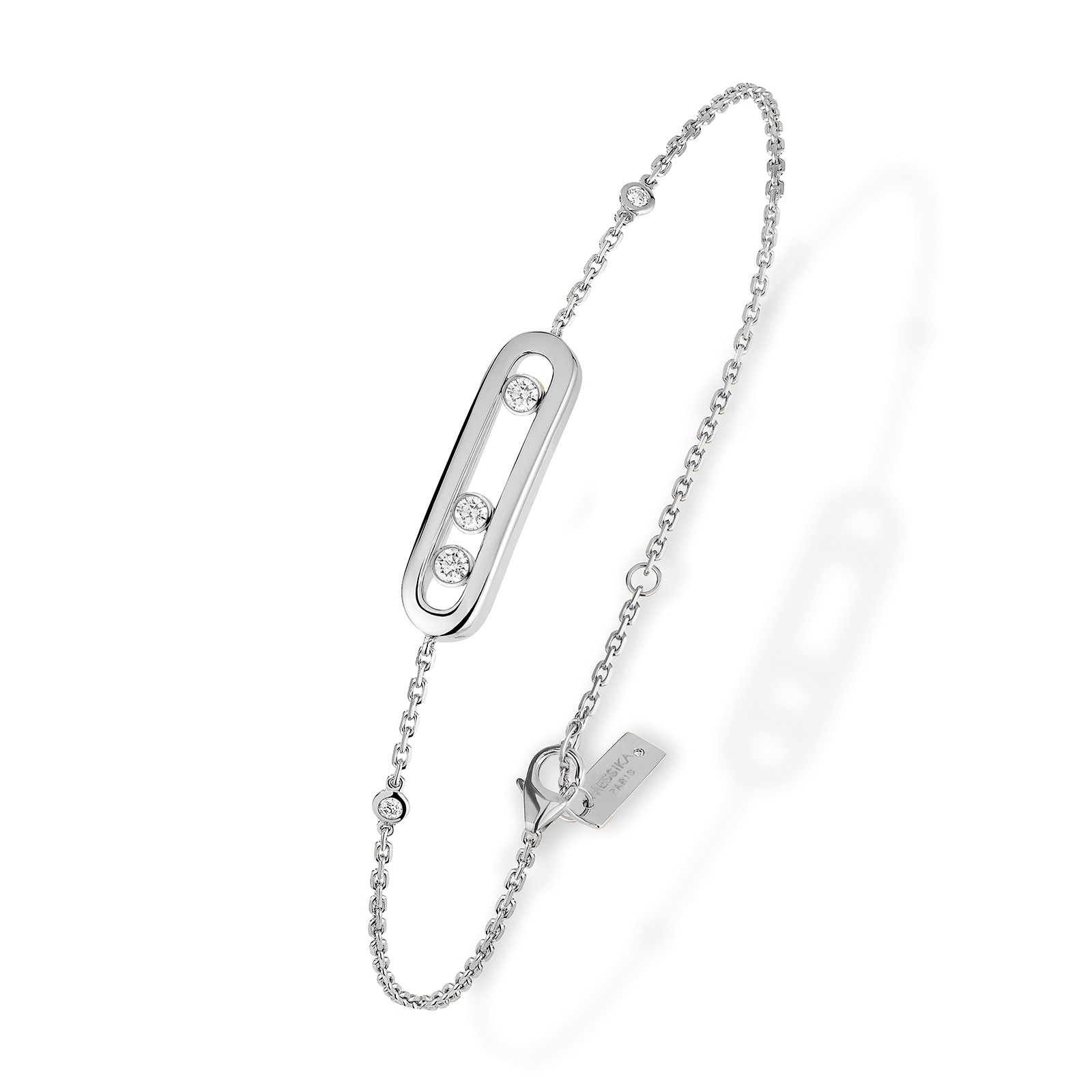 Messika 18k White Gold 0.10cttw Diamond Baby Move Bracelet 18.5cm Messika 18k White Gold 0.10cttw Diamond Baby Move Bracelet 18.5cm