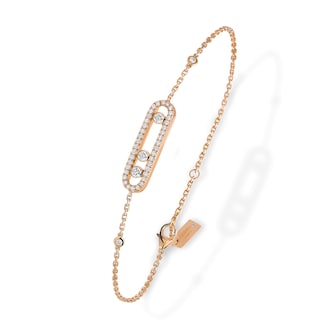 Messika 18k Rose Gold 0.30cttw Diamond Baby Move Bracelet 18.5cm Messika 18k Rose Gold 0.30cttw Diamond Baby Move Bracelet 18.5cm