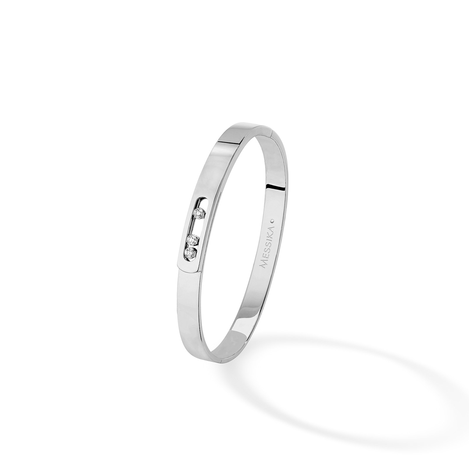 Messika 18k White Gold 0.15cttw Diamond Move Noa Bangle Size Medium Messika 18k White Gold 0.15cttw Diamond Move Noa Bangle Size Medium