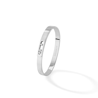 Messika 18k White Gold 0.15cttw Diamond Move Noa Bangle Size Medium Messika 18k White Gold 0.15cttw Diamond Move Noa Bangle Size Medium