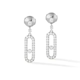 Messika 18k White Gold 0.40cttw Pave Diamond Move Uno Drop Earrings