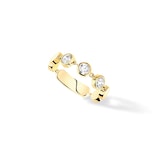 Messika 18ct Yellow Gold D-Vibes 0.22ct Diamond Ring - Ring Size P