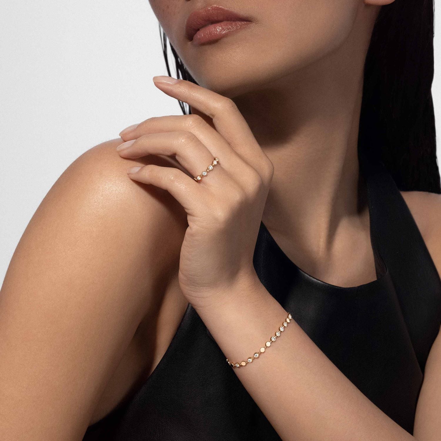 Messika 18ct Yellow Gold D-Vibes 0.22ct Diamond Ring - Ring Size M Messika 18ct Yellow Gold D-Vibes 0.22ct Diamond Ring - Ring Size M