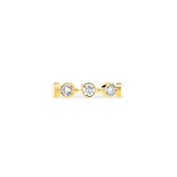 Messika 18ct Yellow Gold D-Vibes 0.22ct Diamond Ring - Ring Size I