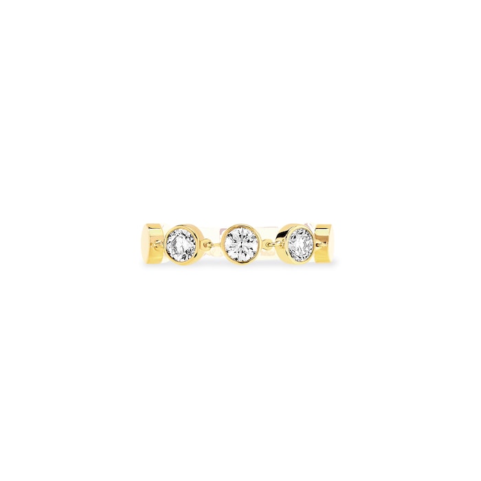 Messika 18ct Yellow Gold D-Vibes 0.22ct Diamond Ring - Ring Size M