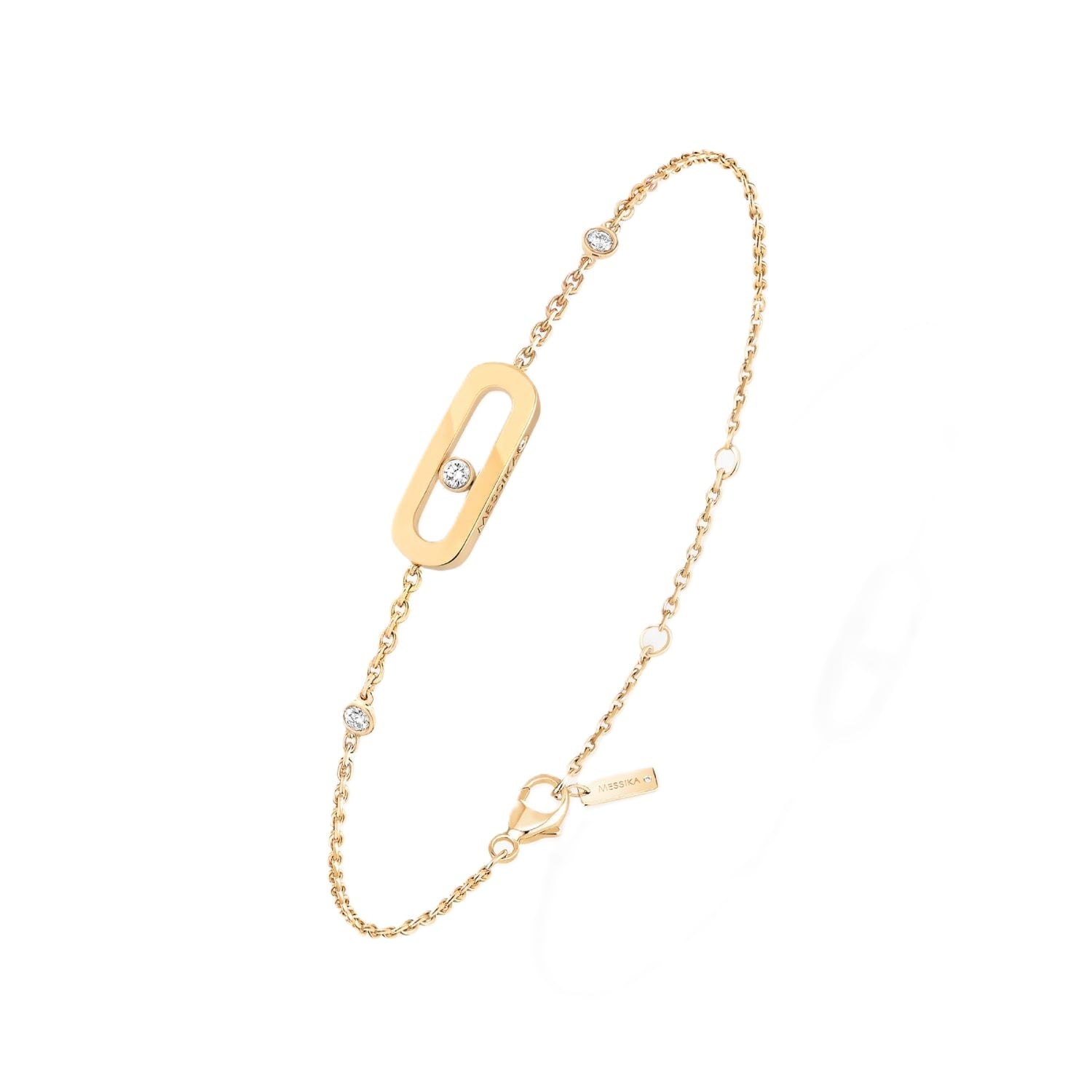 Messika 18ct Yellow Gold Move Uno 0.05ct Diamond Bracelet Messika 18ct Yellow Gold Move Uno 0.05ct Diamond Bracelet