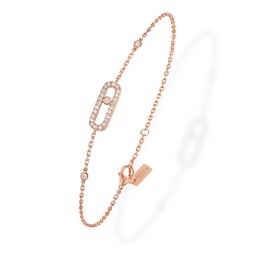 37711355 - 18ct Rose Gold Move Uno 0.20ct Pave Diamond Bracelet