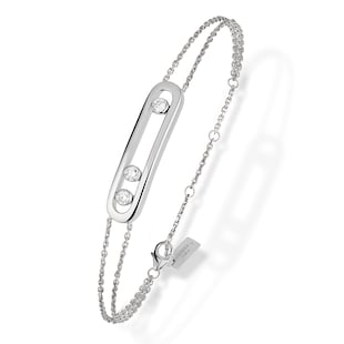 Messika 18ct White Gold Move Classique 0.25ct Diamond Bracelet