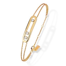 37711361 - 18ct Yellow Gold Move Classique 0.25ct Diamond Bracelet