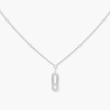 Messika 18ct White Gold Move Uno 0.13ct Diamond Long Necklace
