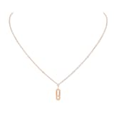 Messika 18ct Rose Gold Move Uno 0.13ct Diamond Long Necklace