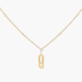 Messika 18ct Yellow Gold Move Uno 0.13ct Diamond Long Necklace