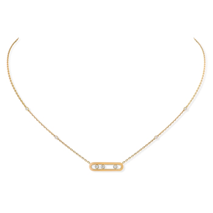 Messika 18ct Yellow Gold Baby Move 0.15ct Diamond Necklace