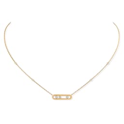 37711370 - 18ct Yellow Gold Baby Move 0.15ct Diamond Necklace