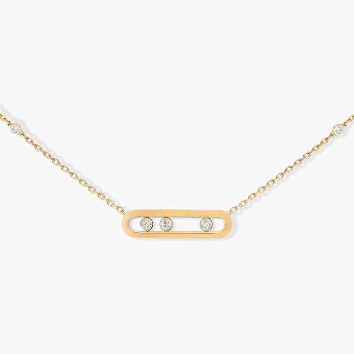 Messika 18ct Yellow Gold Baby Move 0.15ct Diamond Necklace