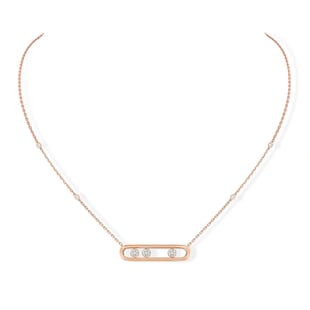 Messika 18ct Rose Gold Move 0.25ct Diamond Necklace