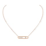 Messika 18ct Rose Gold Move 0.25ct Diamond Necklace