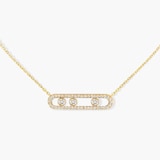 Messika 18ct Yellow Gold Move 0.65ct Pave Diamond Necklace