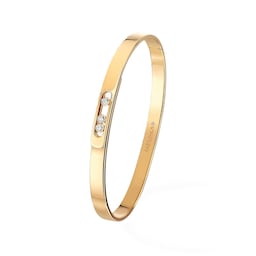 37711382 - 18ct Yellow Gold Move Noa 0.11ct Diamond Bangle