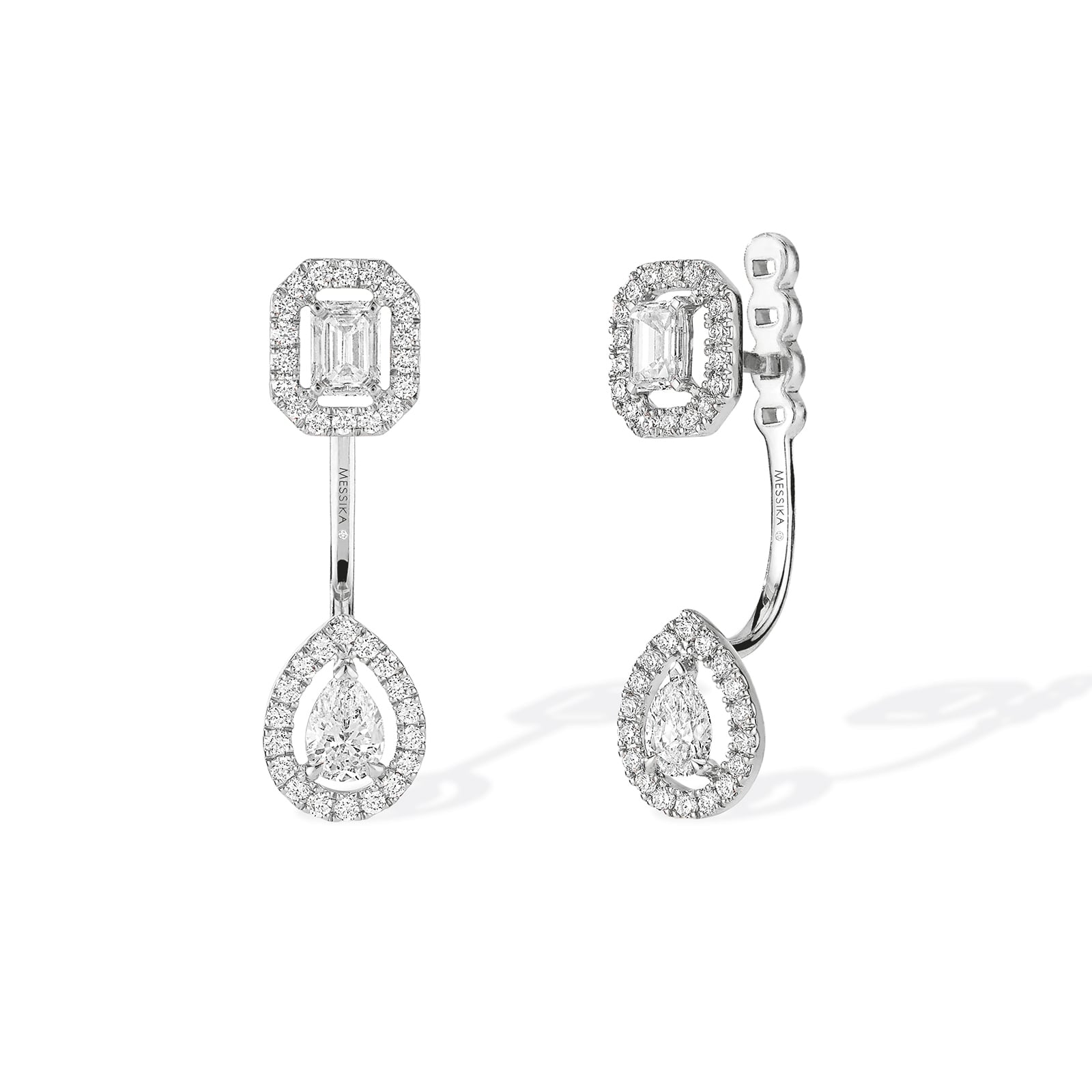 Messika 18ct White Gold My Twin Toi & Moi 0.15ct Diamond Earrings