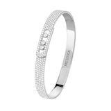 Messika 18K White Gold Move Noa 1.50cttw Diamond Bangle - Medium