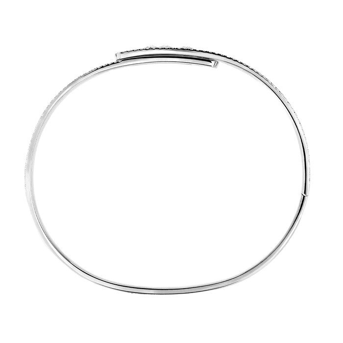 Messika 18K White Gold Move Noa 1.50cttw Diamond Bangle - Medium