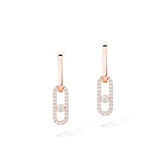 Messika 18K Rose Gold Move Link 1.71cttw Diamond Drop Earrings Messika 18K Rose Gold Move Link 1.71cttw Diamond Drop Earrings