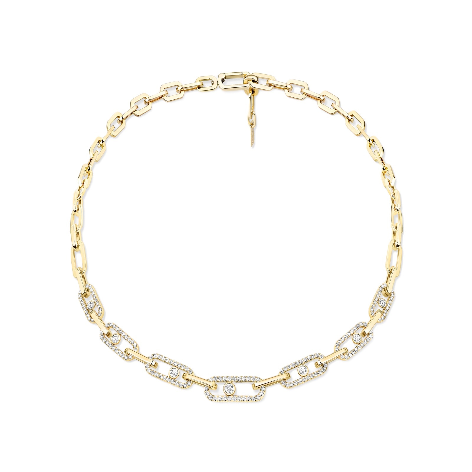 Messika 18K Yellow Gold Move Link 2.54cttw Diamond Necklace Messika 18K Yellow Gold Move Link 2.54cttw Diamond Necklace