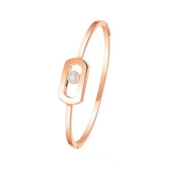 Messika 18K Rose Gold So Move 0.11cttw Diamond Bangle - Large Messika 18K Rose Gold So Move 0.11cttw Diamond Bangle - Large