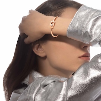 Messika 18K Rose Gold So Move 0.11cttw Diamond Bangle - Large Messika 18K Rose Gold So Move 0.11cttw Diamond Bangle - Large