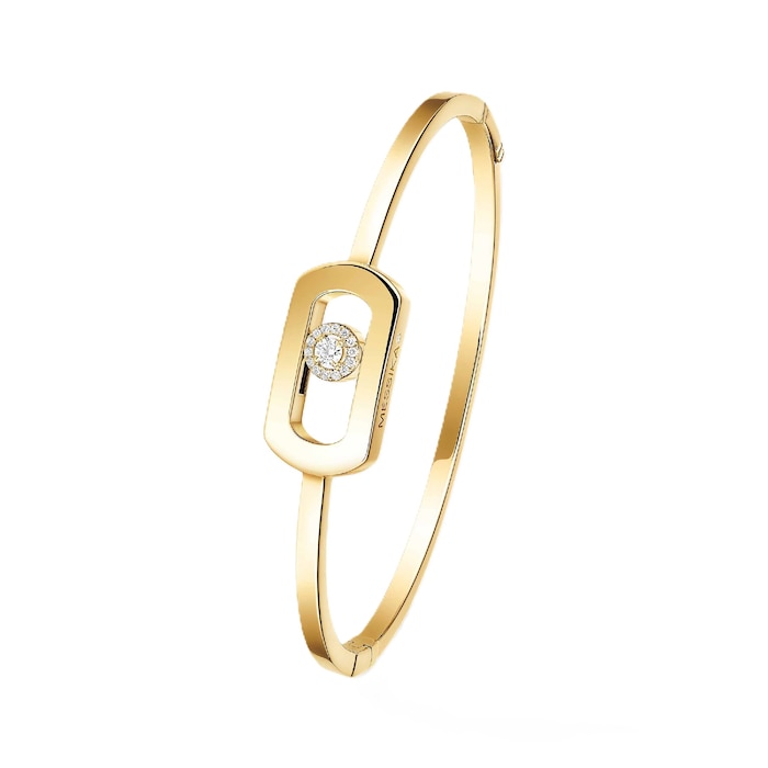 Messika 18K Yellow Gold So Move 0.11cttw Diamond Bangle - Medium