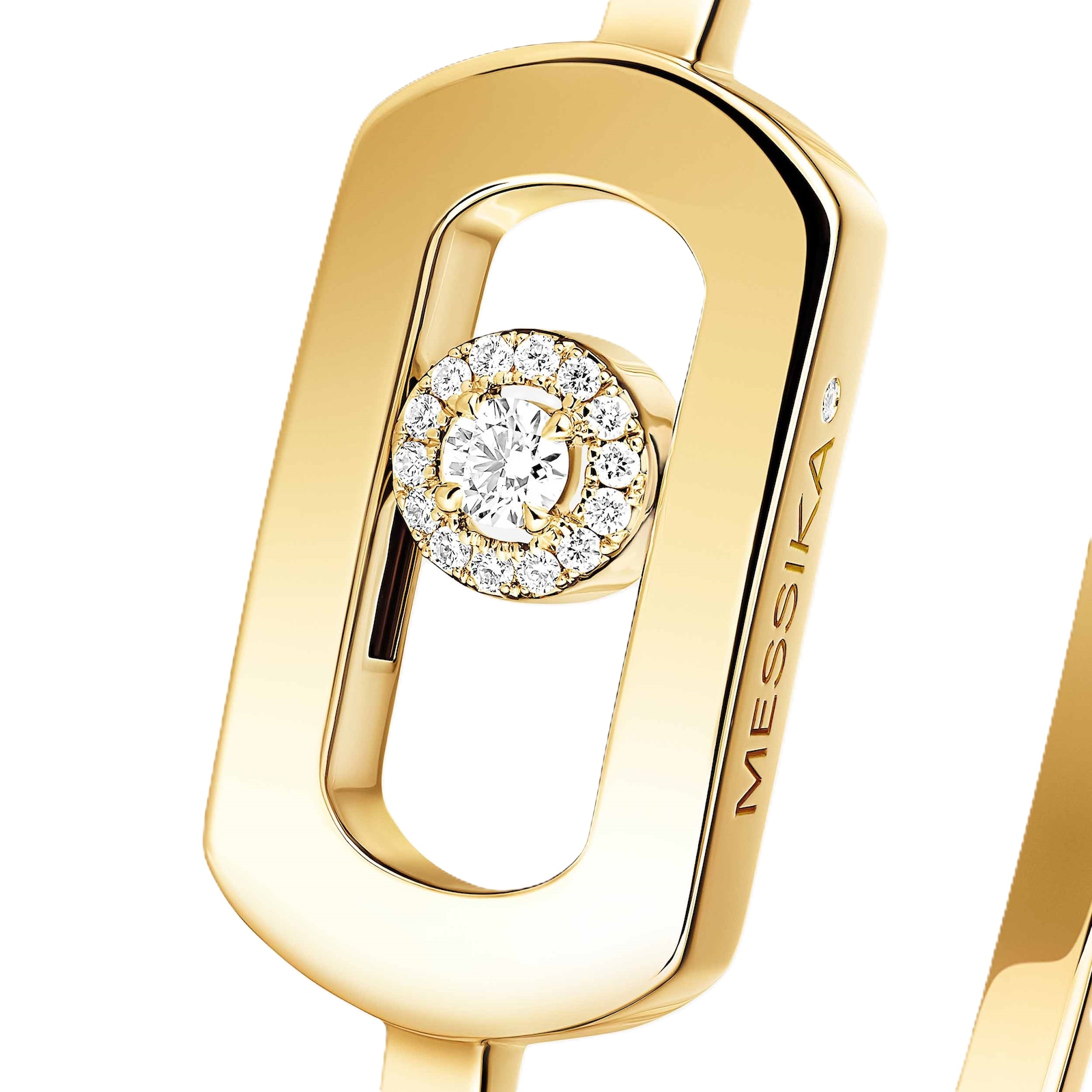 Messika 18K Yellow Gold So Move 0.11cttw Diamond Bangle - Large