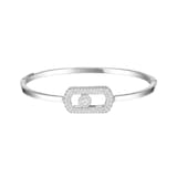 Messika 18K White Gold So Move 0.67cttw Diamond Bangle - Medium